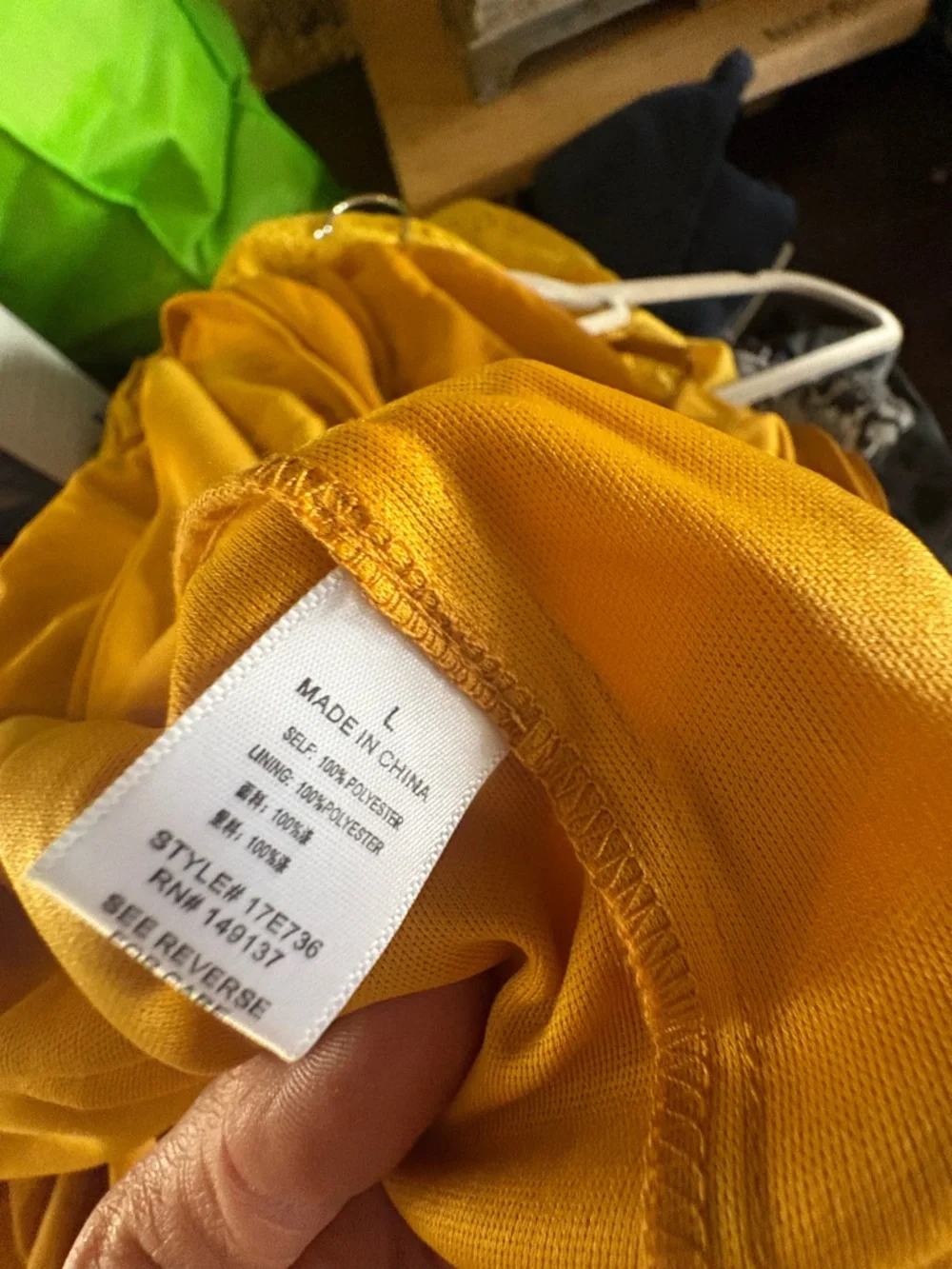 HYFVE Mustard Yellow Ruffle High-Low Wrap Dress - Picture 6 of 6